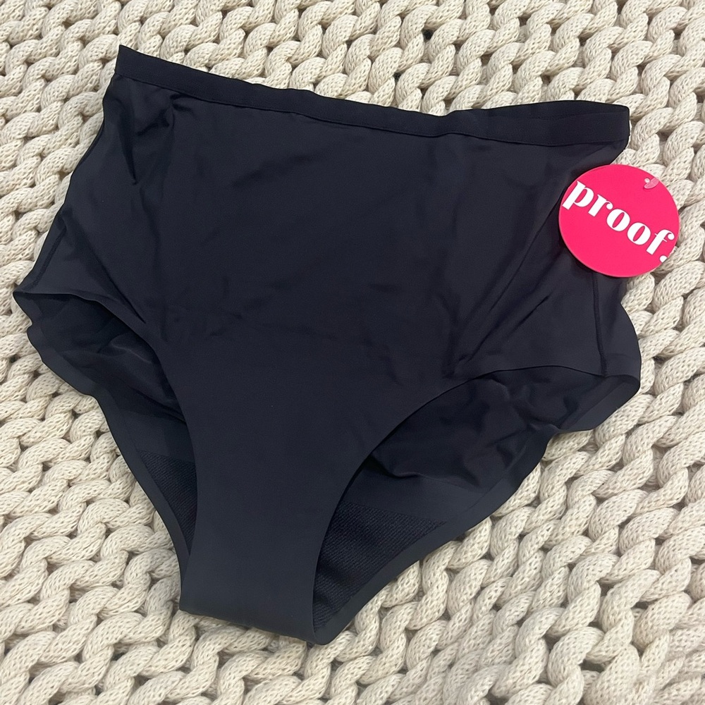 Black Full Coverage Snug Fit Postpartum Undies